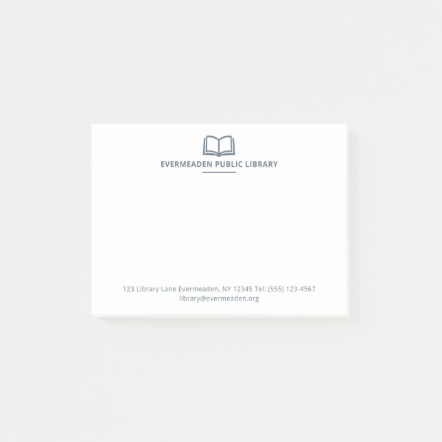 Bloco De Notas Bibliotecário Profissional Nome da Biblioteca Simp (Frente)