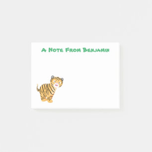 Bloco De Notas Bicho de tigre feliz e bonito