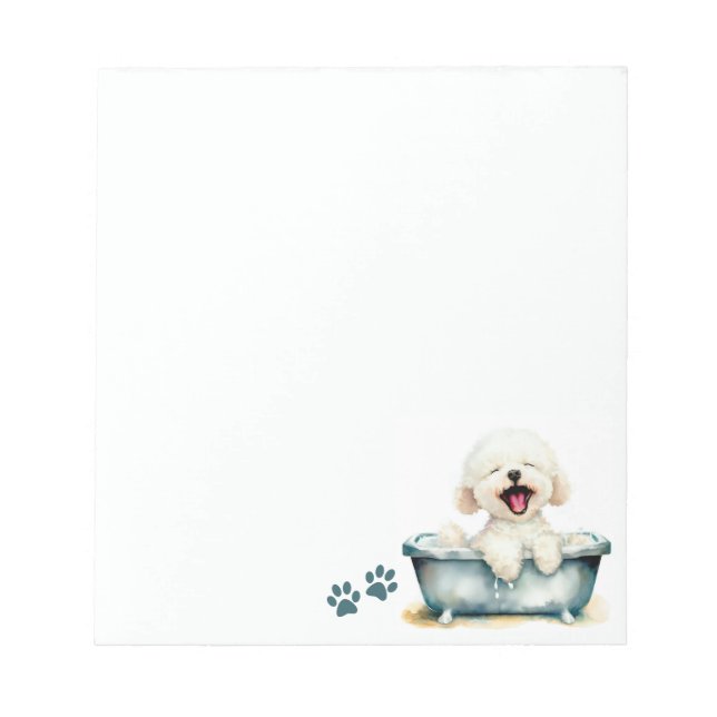 Bloco De Notas Bichon Frise Dog (Frente)