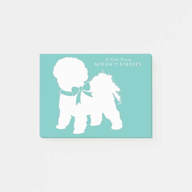 Bloco De Notas Bichon Frise Dog Puppy (Frente)