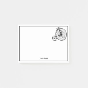 Bloco De Notas Bicicleta de Viagem Velocipede Penny Farthing