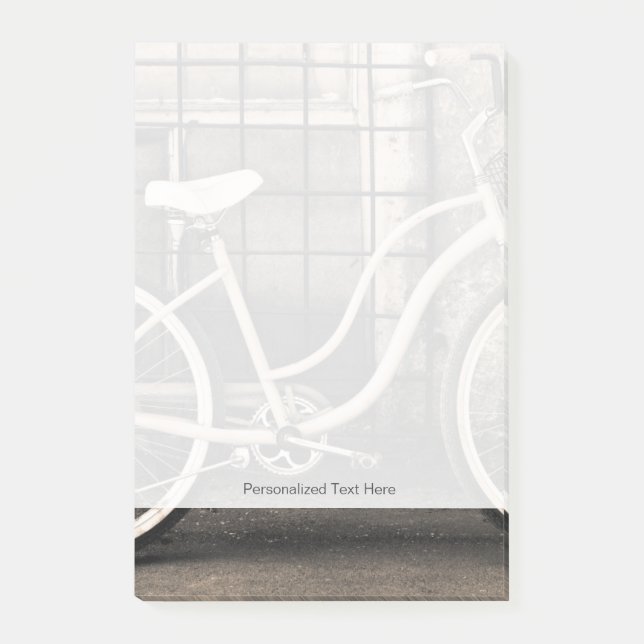 Bloco De Notas Bicicleta Vintage Com Cesta (Frente)