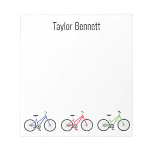 Bloco De Notas Bicicletas Coloridas Bicicletas Personalizadas Blo