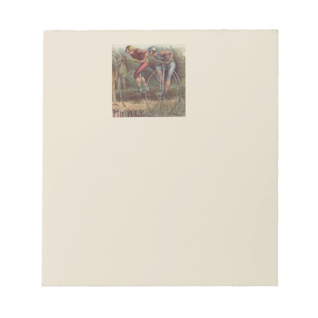 Bloco De Notas Bicicletas de Alta Roda Vitoriana (Frente)