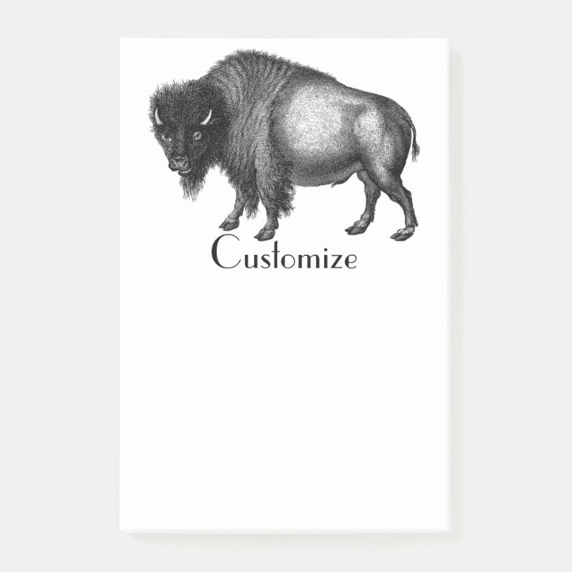 Bloco De Notas Big Bison Buffalo Thunder_Cove (Frente)