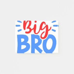 Bloco De Notas BIG BRO em Vermelho e Azul