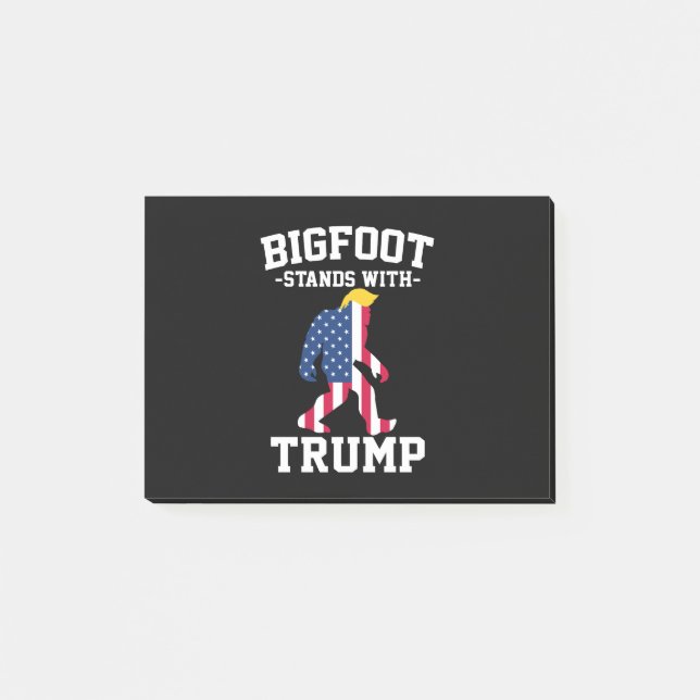 Bloco De Notas Bigfoot Com Eleições Trump 2024 (Frente)