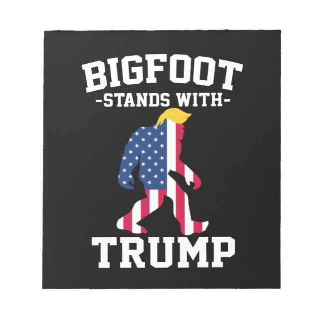 Bloco De Notas Bigfoot Com Eleições Trump 2024 (Frente)