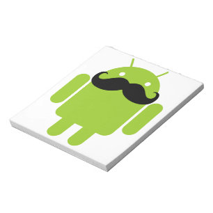 Bloco De Notas Bigode do robô do Android