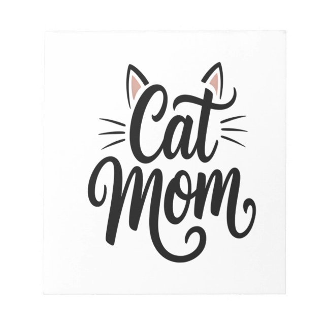 Bloco De Notas Bigode e Orelhas de Mãe de Gato (Frente)