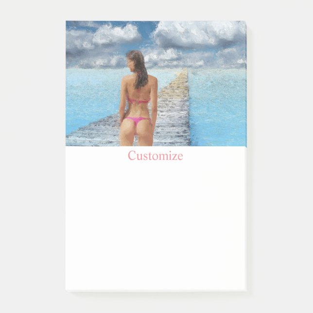 Bloco De Notas Bikini Girl Thunder_Cove (Frente)