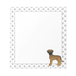 Bloco De Notas Bindle Great Dane Cute Cartoon Dog