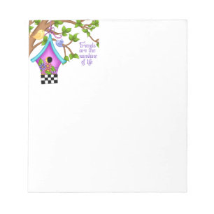 Bloco De Notas Birdhouse de Quadro de Controle Whimsical