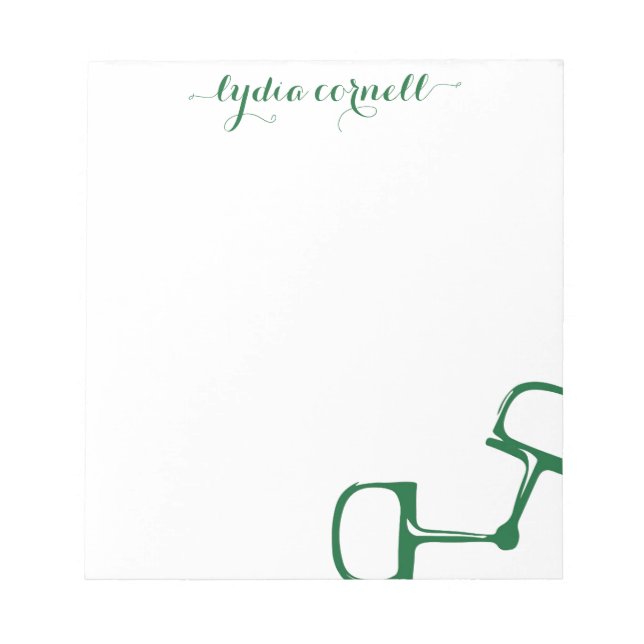 Bloco De Notas Bit Notepad de Cavalo Grande Dee Snaffle - Hunter (Frente)