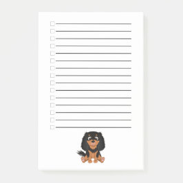 Bloco De Notas Black and Tan Cavalier King Charles Spaniel