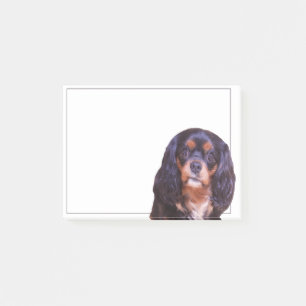 Bloco De Notas Black and Tan King Charles Spaniel Posta