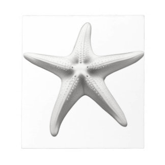 Bloco De Notas Black and White Starfish