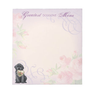 Bloco De Notas Black Lab Heart Mãe
