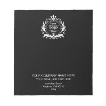 Black Modern Business Professional Custom Notes