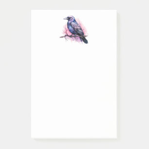 Bloco De Notas Black Raven em uma Ilustração de Ramificação