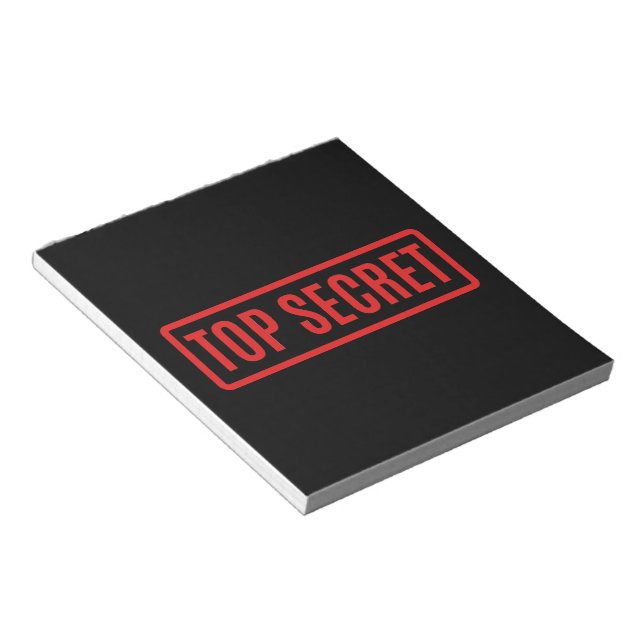 Bloco De Notas Black Top Secret (Inclinado)