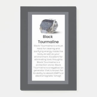 Bloco De Notas Black Tourmaline Crystal Significa Jewelry Display
