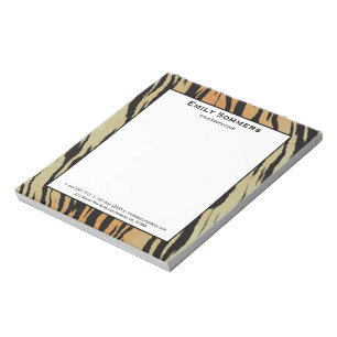 Bloco De Notas Black Zebra Stripes