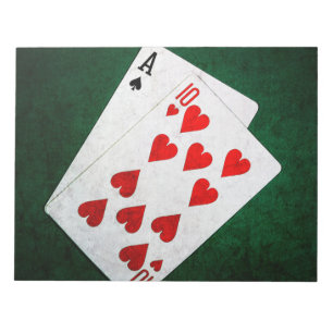 Bloco De Notas Blackjack 21 ponto - Ace, Dez