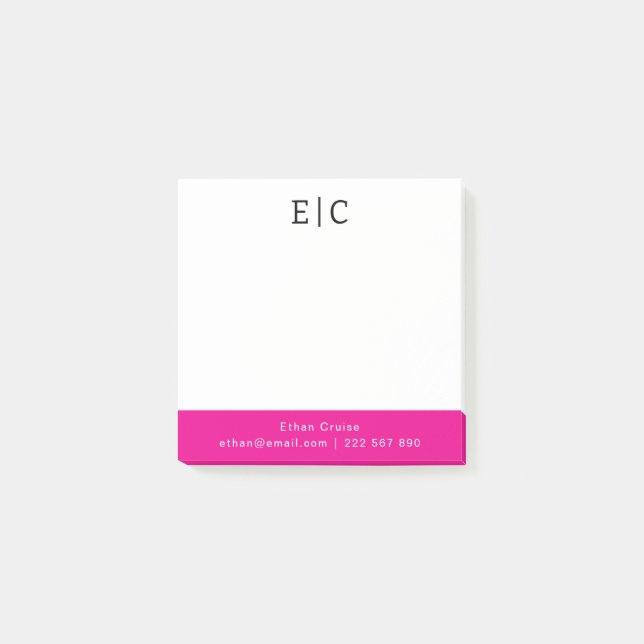 Bloco De Notas Blanco Simple Profissional (Frente)