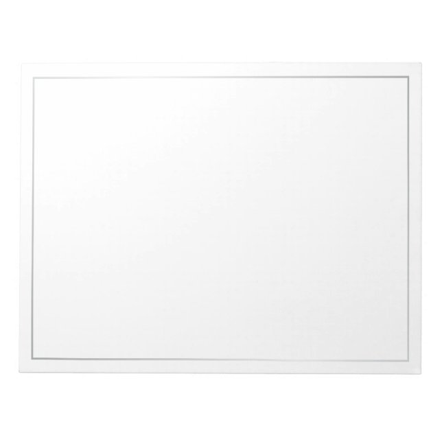 Bloco De Notas Blank Elegant Silver (Frente)