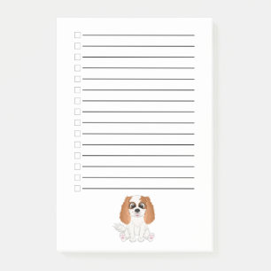 Bloco De Notas Blenheim Cavalier King Charles Spaniel