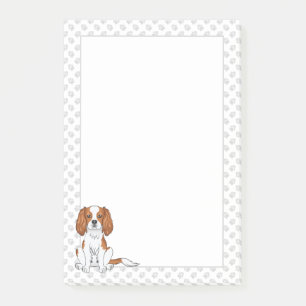 Bloco De Notas Blenheim Cavalier King Charles Spaniel & Paws
