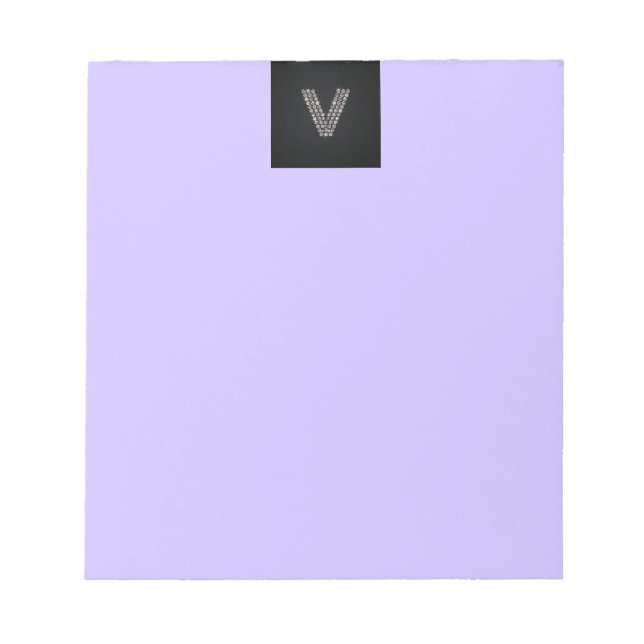 Bloco De Notas bling - V (Frente)