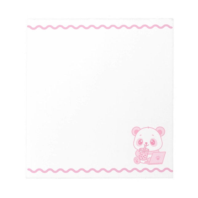 Bloco De Notas Bloc de Notas Cute Panda (Frente)