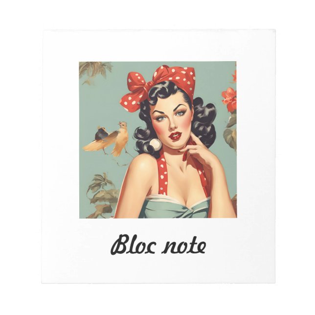Bloco De Notas bloc note pin up (Frente)