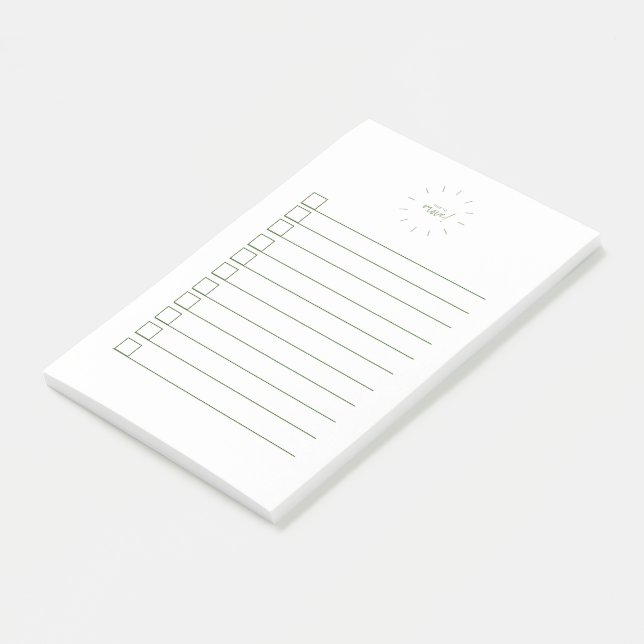 Bloco De Notas Bloco CheckList Time To Move (Inclinado)