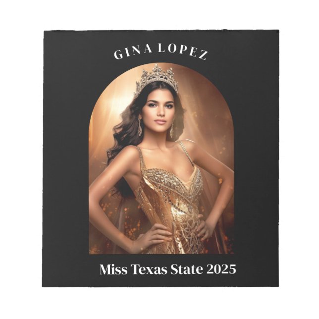 Bloco De Notas Bloco de Autógrafos de Concurso (Frente)