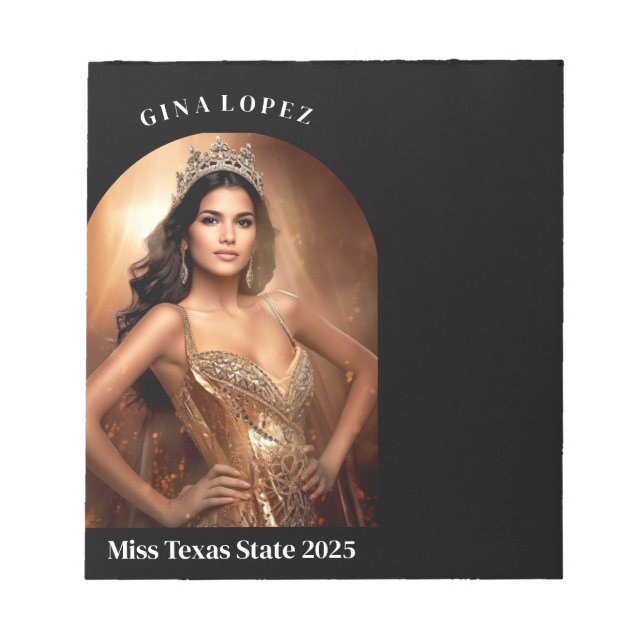 Bloco De Notas Bloco de Autógrafos de Concurso (Frente)