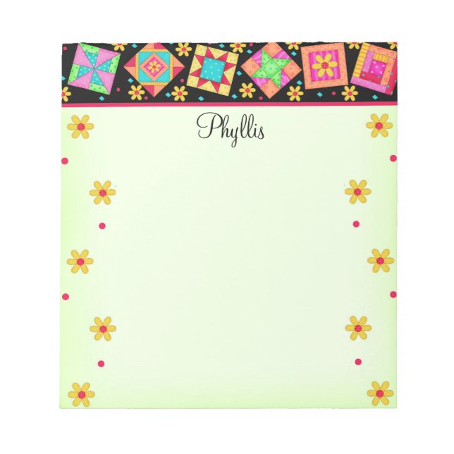 Bloco De Notas Bloco de Correspondência Verde Preto (Frente)