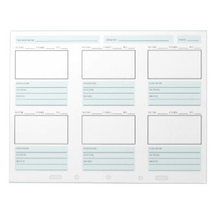 Bloco De Notas "Bloco de notas de Storyboarding rápido"