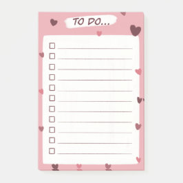 Bloco De Notas Blocos de notas adesivas de lista de tarefas com c