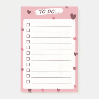 Bloco De Notas Blocos de notas adesivas de lista de tarefas com c
