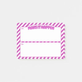 Bloco De Notas Blocos de Notas Adesivos AM/PM Make It Happen – Li
