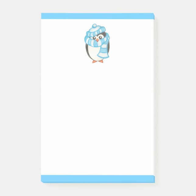 Bloco De Notas Blocos de Notas Adesivos Penguin (Frente)