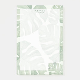 Bloco De Notas Blocos de Notas Adesivos Planta Palmeira Verde