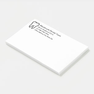 Bloco De Notas Blocos de Notas Adesivos Tema de Melhor Dentista