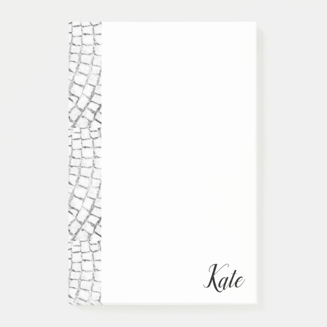 Bloco De Notas Blocos de Notas Adhesivas Brancas (Frente)