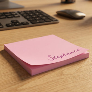 Bloco De Notas Blocos de Notas Adhesivas Rosa Personalizadas com