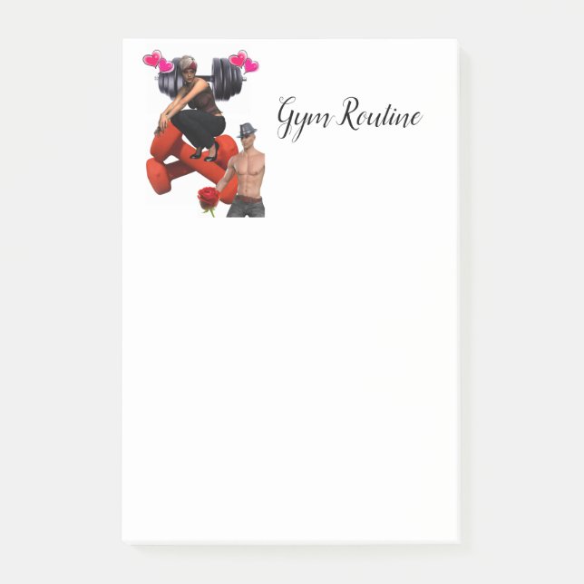 Bloco De Notas Blocos de Notas Adhesivos Ginásio (Frente)