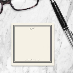 Bloco De Notas Blocos de Notas Adhesivos Monogramados Casca de Ov